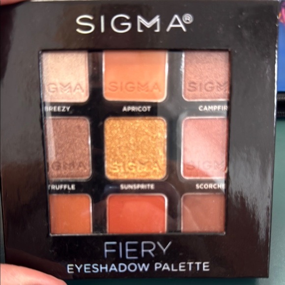 Sigma Beauty Fiery Eyeshadow Palette - Apricot and Gold Hues - Picture 1 of 2